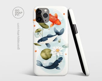 KOI GARDEN Case For iPhone 18 17 16 15 14 13 • Tranquil Japanese Pond Galaxy S26 S25 S24 Pixel 10 9 • Zen Nature Lover Gift