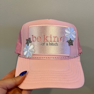 Hailee's Hat Bar - Trucker Hat, Patch Trucker Hat, Custom Trucker Hat, Gift, Mothers Gift, Graduation Gift, Multicolor, Multi Size Patch