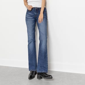 Parasuco LAGE RISE Y2K JEANS Vervaagd denim dames flared / 37 inch heupen / maat 4 5