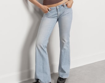 Y2K Low Rise 2000s Jeans Embroidered Aeropostale, Size 5 / 6