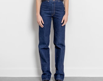 90s High Rise Straight Leg Jeans, Hong Kong Vintage Denim / Xs