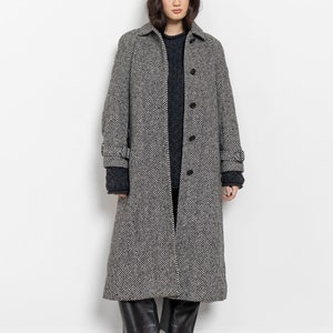 ジャケット・アウター HAND MADE herringbone over wool coat Herringbone Wool Coat – Idun