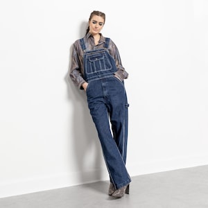 MACACÃO DENIM CARPENTER Workwear Oversize Baggy Masculino Unissex Macacão / Grande Médio