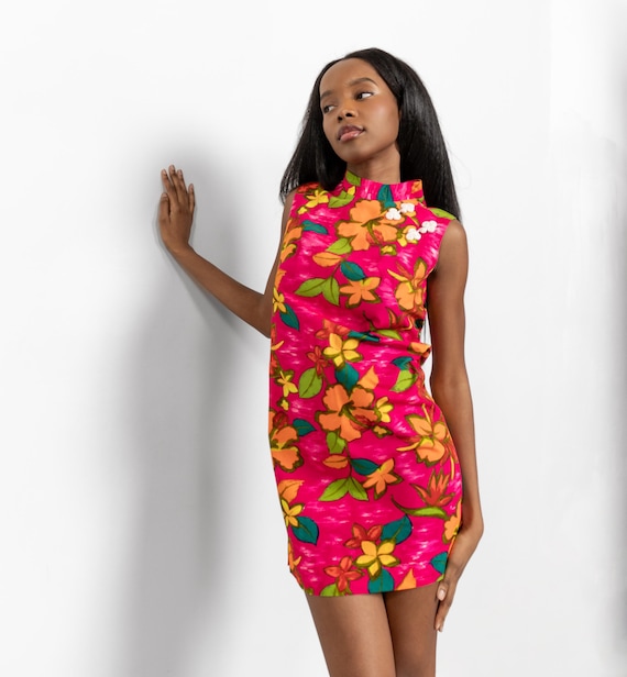 knee length dresses for ladies Ditsy Floral V-Neck Mini Dress main image 1