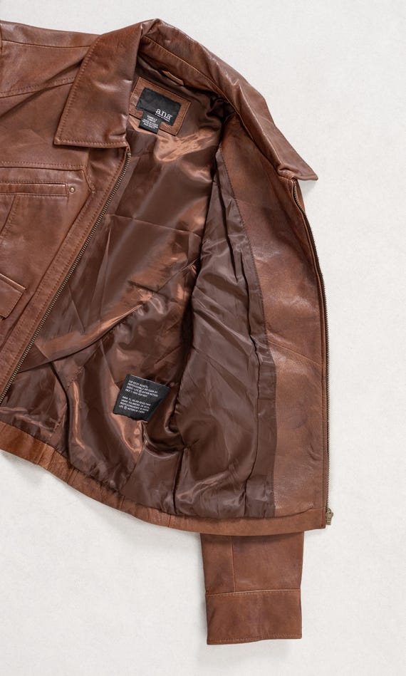 Lederjacke Damen Braune Motorradlederjacke LEDER-MOTORRADJACKE