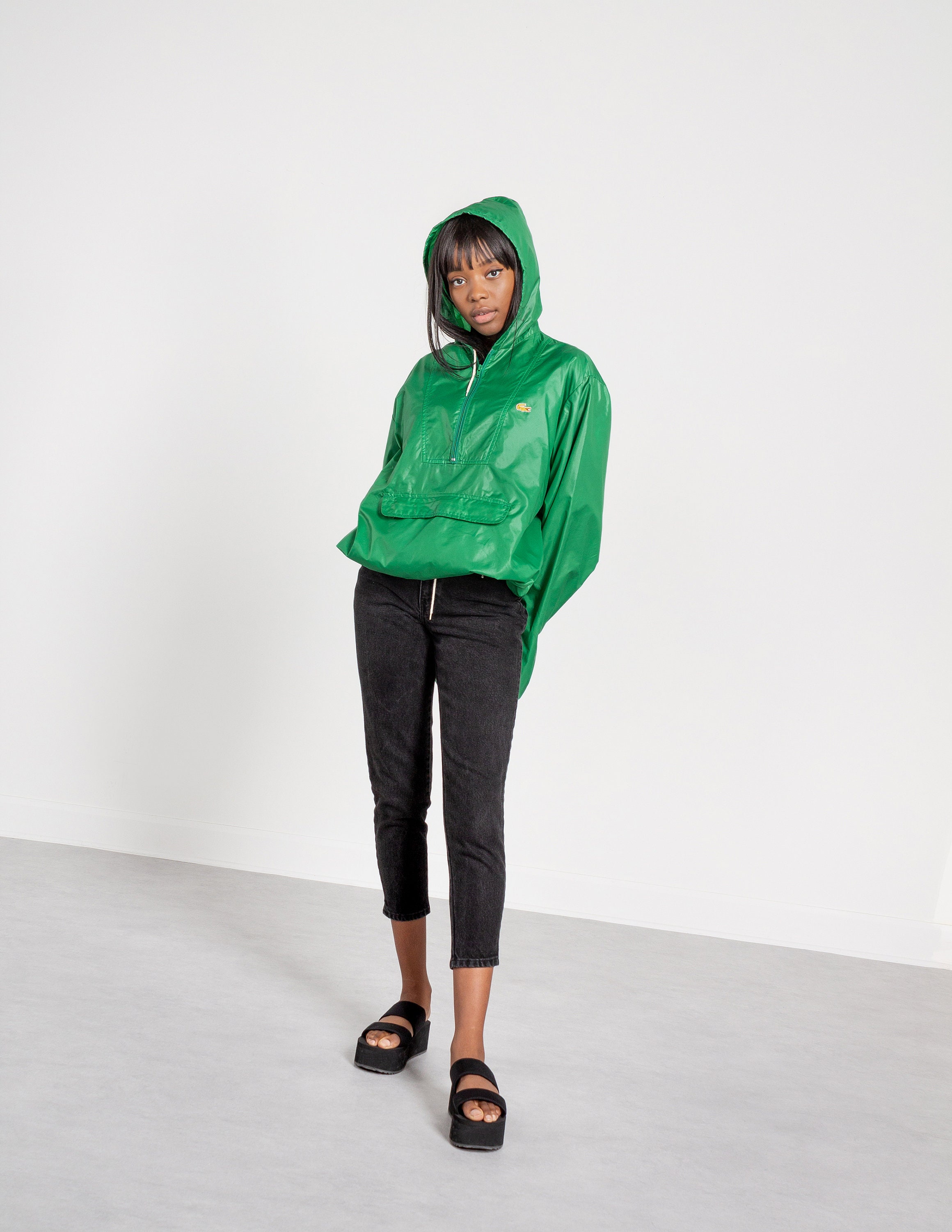 lacoste windbreaker green