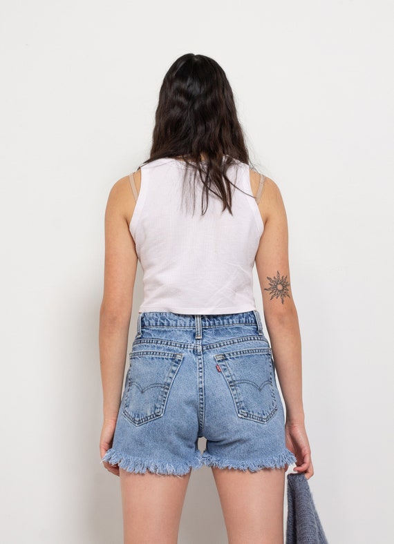 LEVI'S BOYFRIEND SHORTS cut offs sfilacciato orlo 505 | Etsy Italia