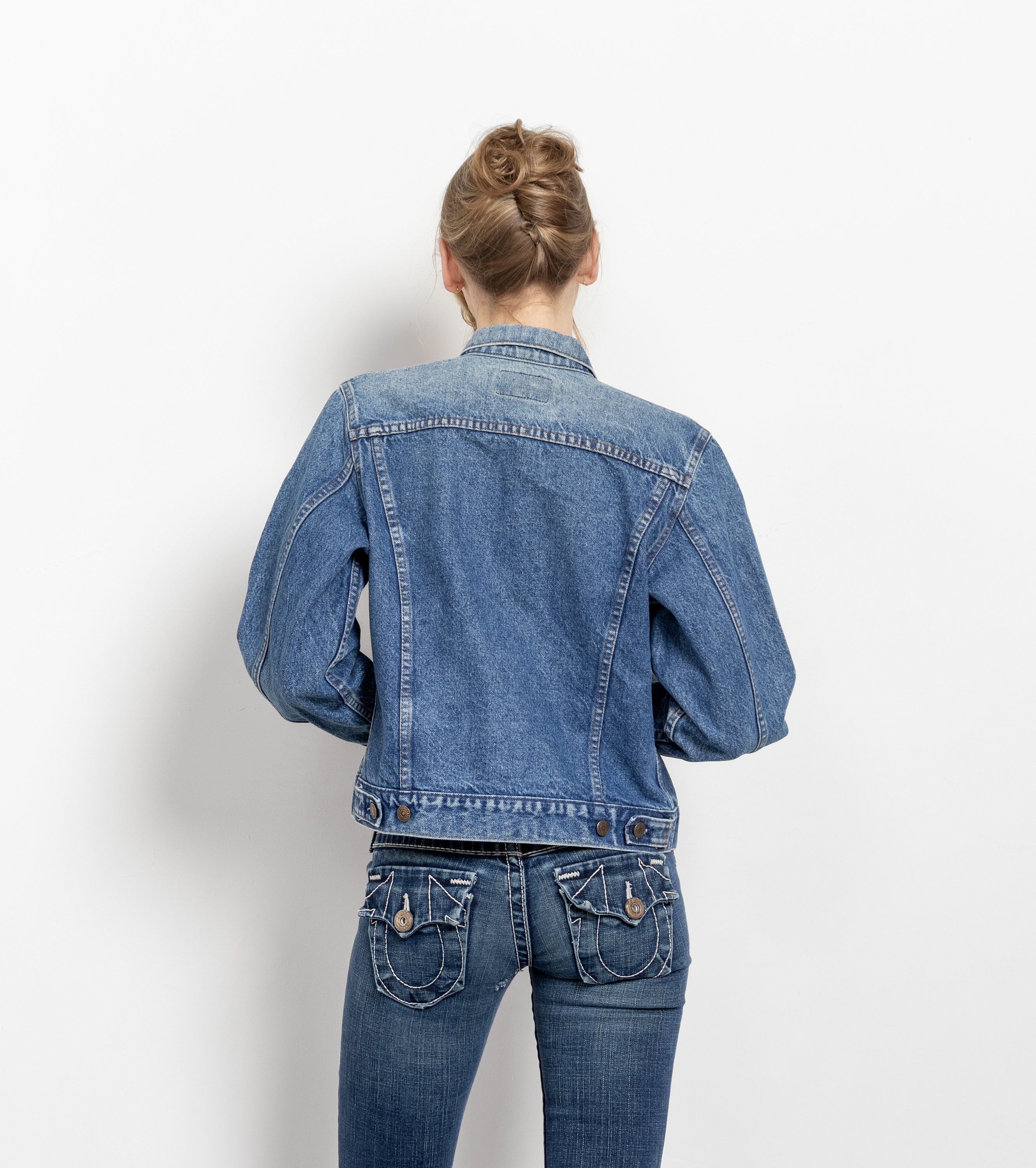 Levis Denim Jacket Medium Mens Faded Wash Blue | eBay