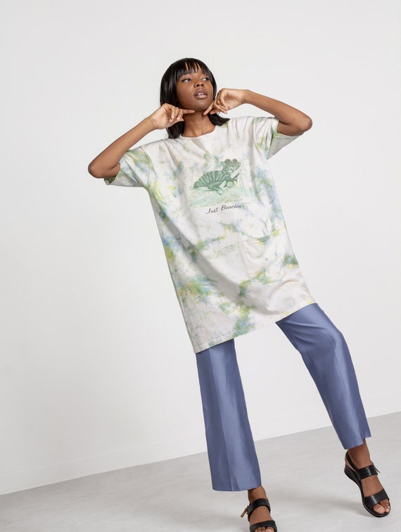 CAT TIE DYE Graphic Tee Vintage Tie Dye 90's T-Shi