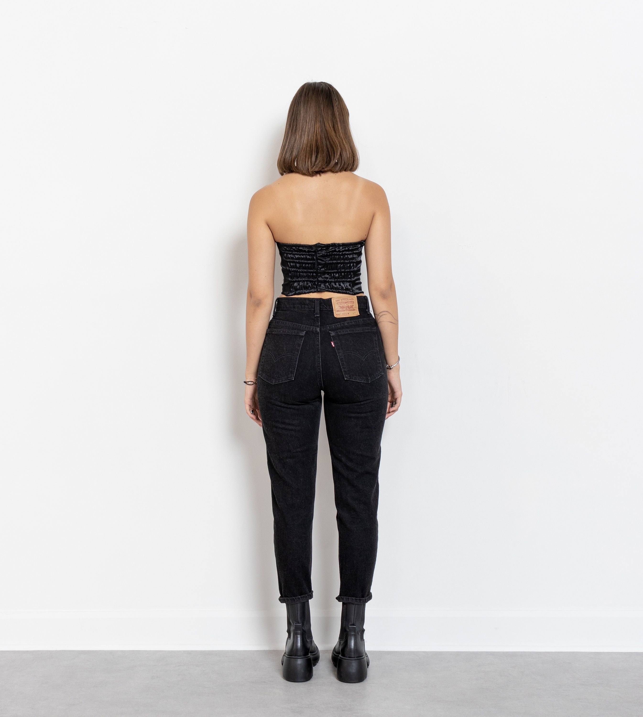 Levis 521 high waisted jeans cheap