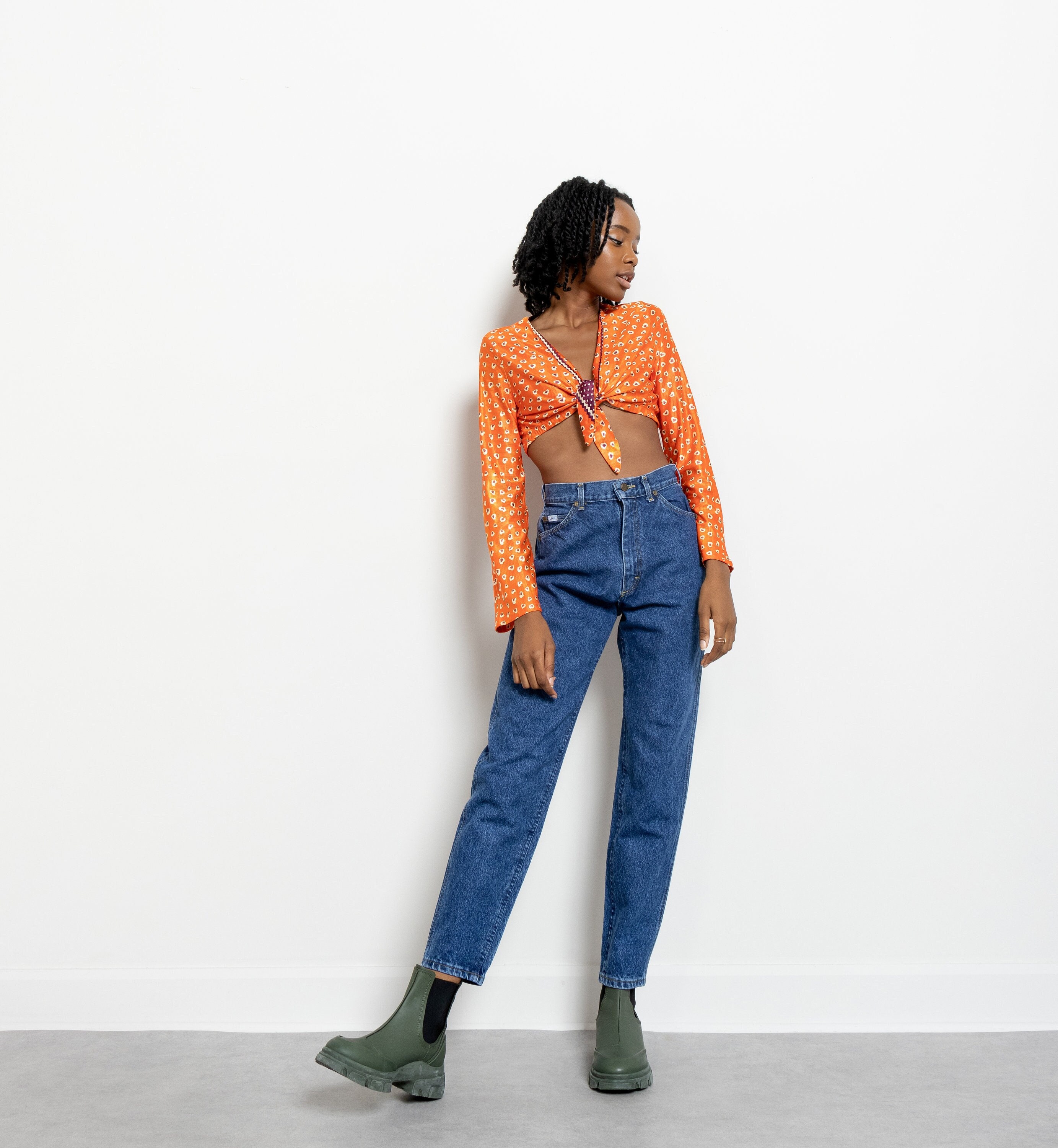 Sale LEE HIGH WAIST Jeans Curvy Vintage Mom Denim Dark Wash - Etsy
