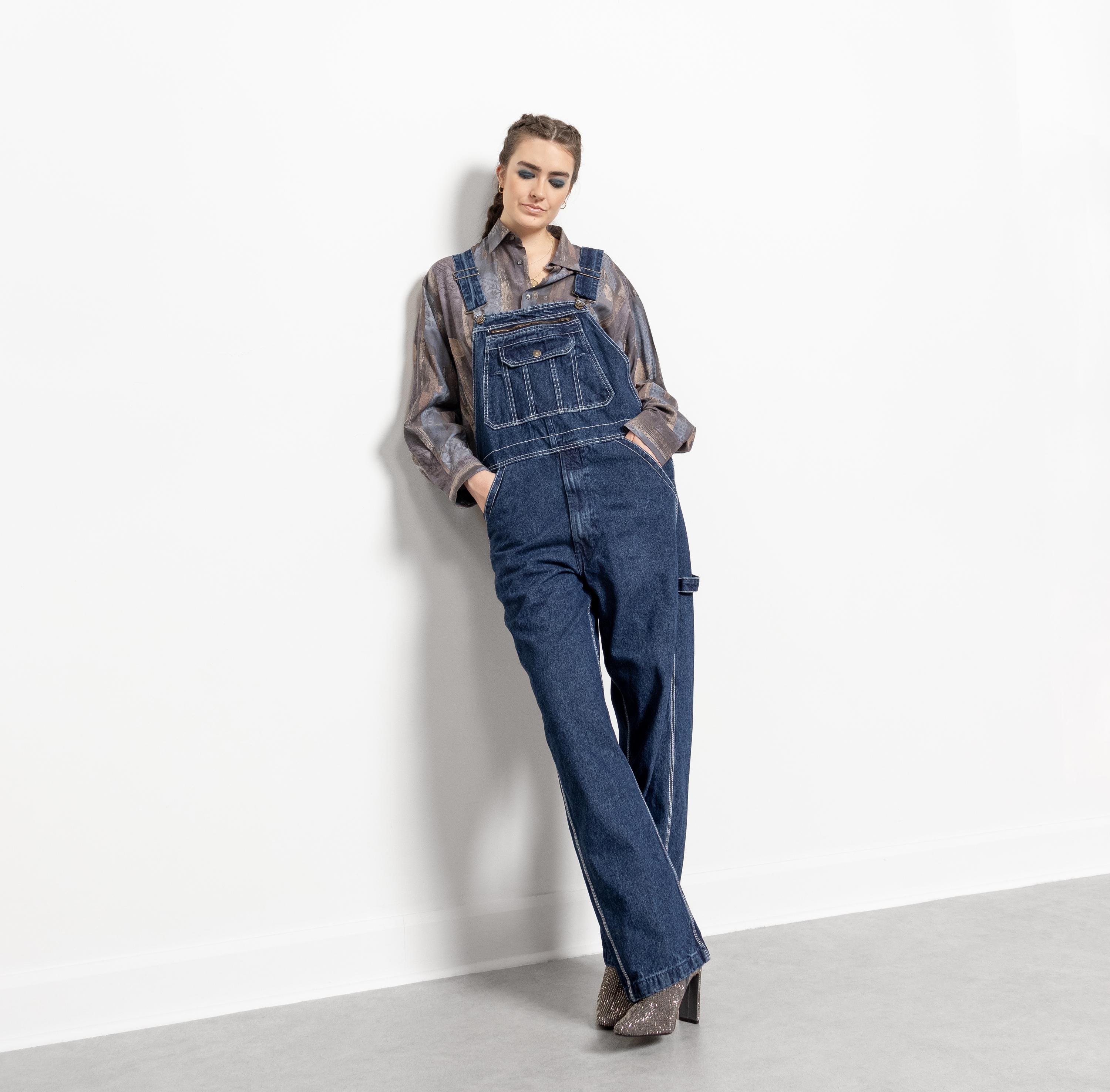 Salopette Courte Fille Gap 1969 Jean - Taille XS, Bleu, Très Bon état D'occasion