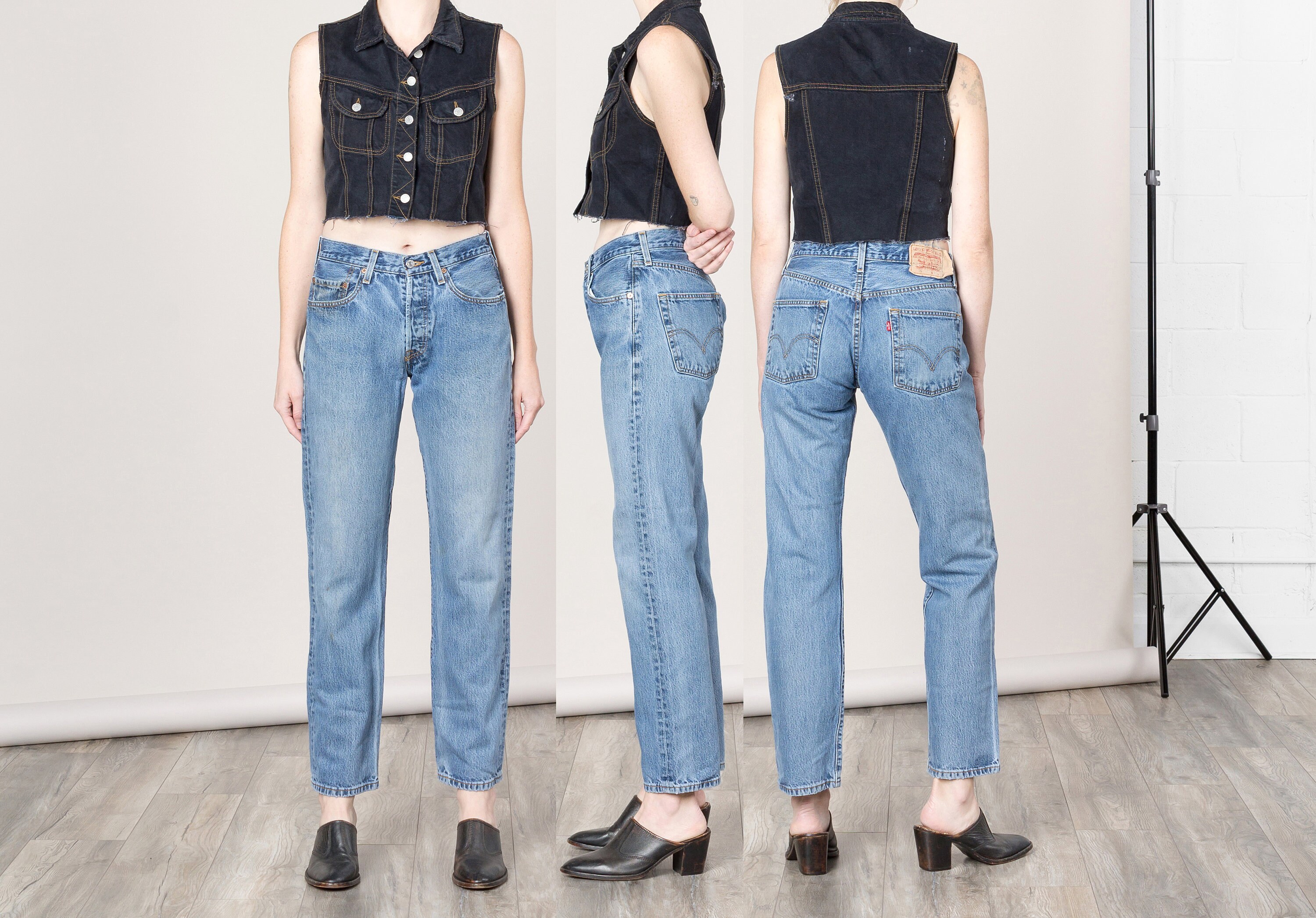 LEVIS 501 JEANS BOYFRIEND High Waist 