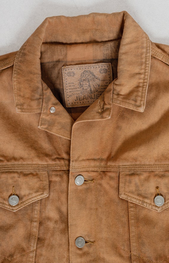 FLANNEL LINED DENIM Jacket Jean Coat 