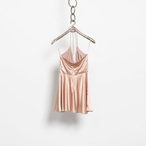 Trend4us Vintage Polka Dot Halter Fit & Flare Backless Dress