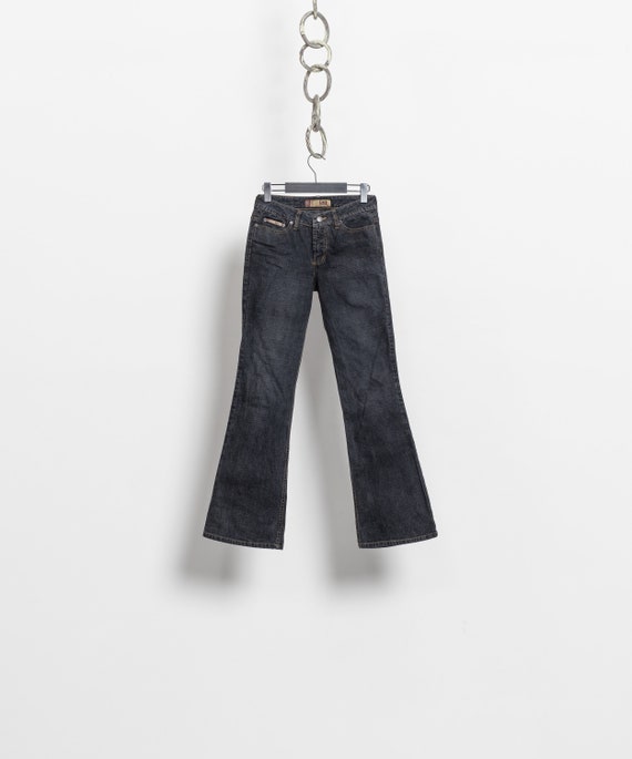 LOW RISE Y2K Jeans vintage women 2000's Denim low… - image 2