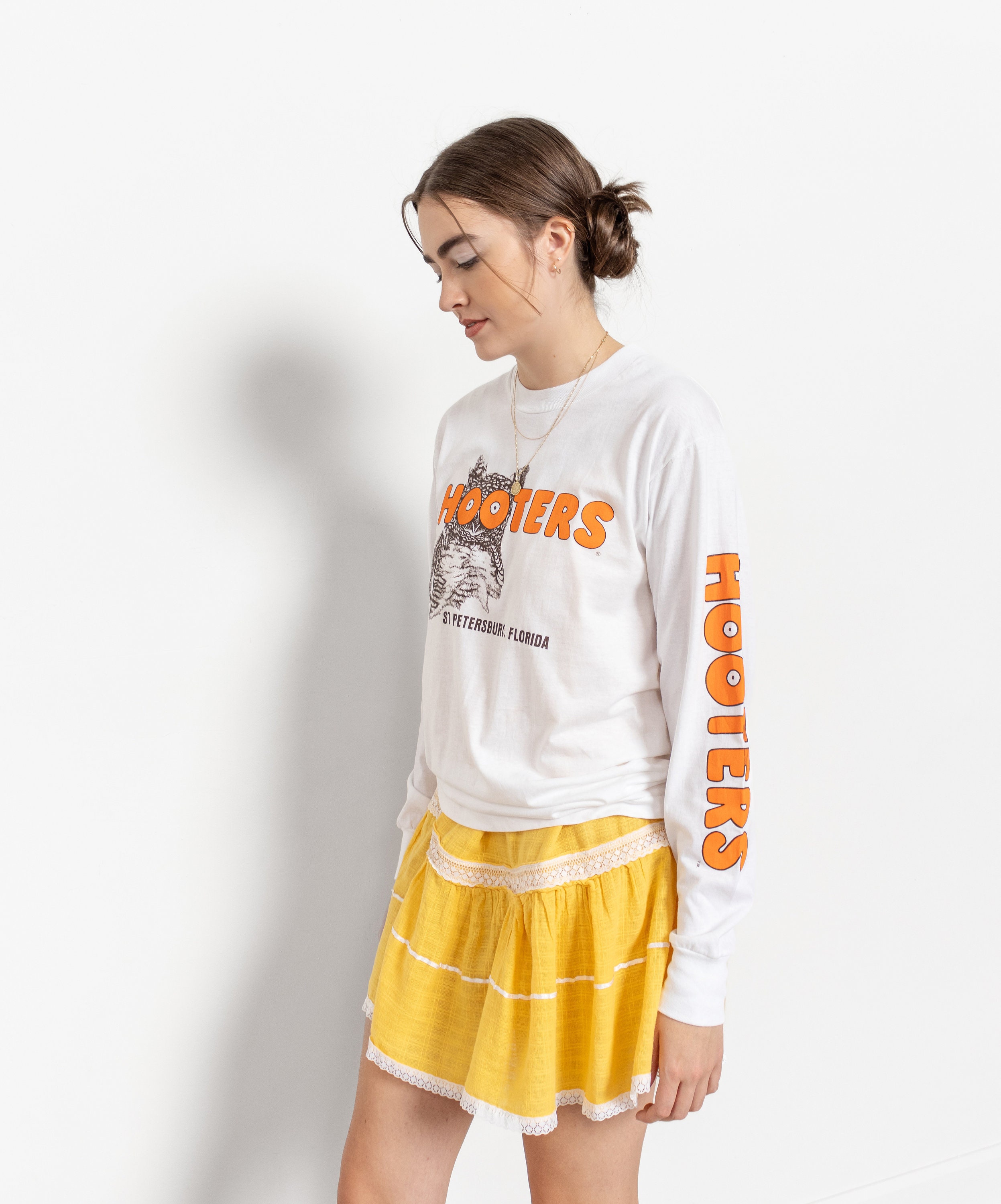 HOOTERS ロングスリーブTシャツ ヴィンテージ USA アメリカ製 クルー