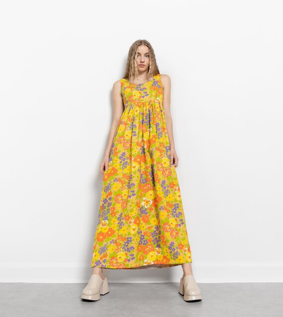 Gele bloemen jurk sale