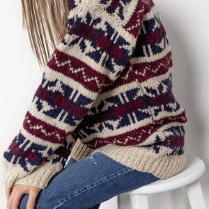 OVERSIZED HANDMADE FISHERMAN'S Sweater Extra Large Oversize Chunky Knit Jumper image 5