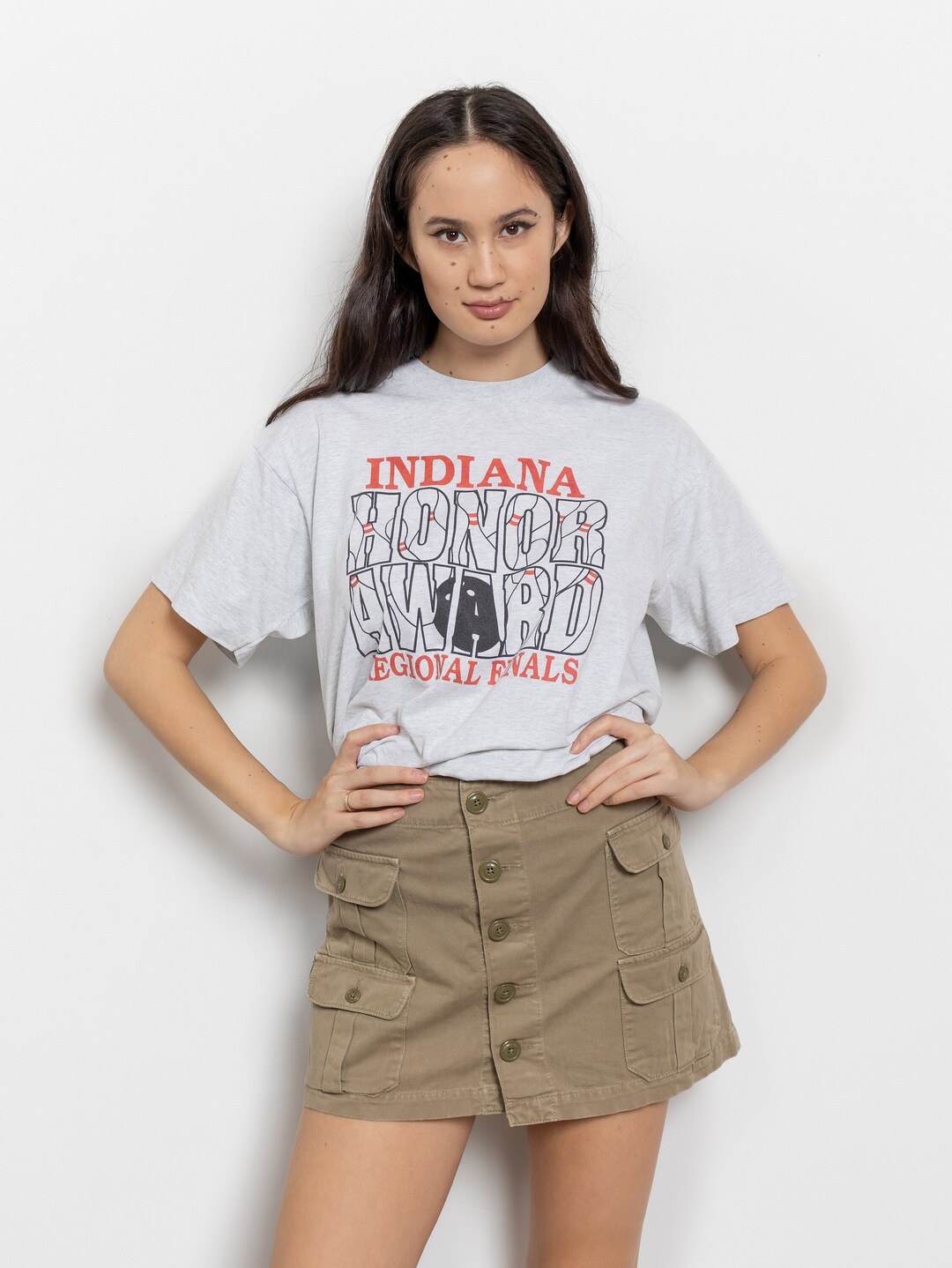 【archive】Vintage Cargo Rap Skirt Y2K 90s Y2K Vintage Cargo Mini Skirt 8 10 28 29 Large Black Boho