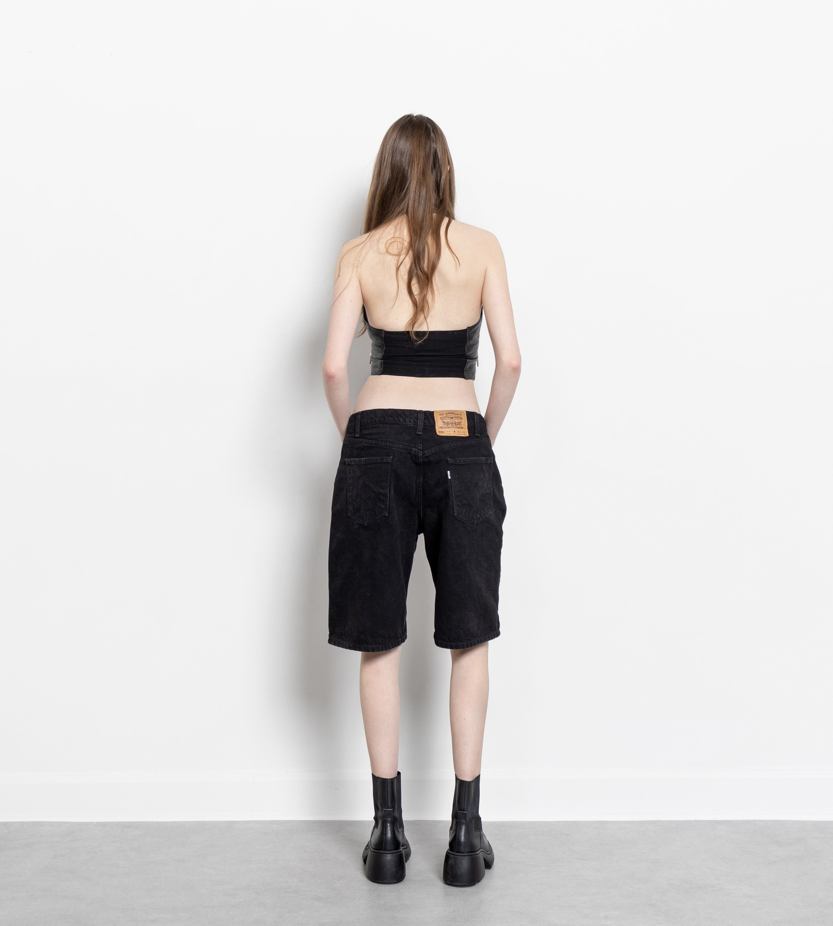 パンツ levi's 550 black denim shorts student Men's Shorts Signature by Levi Strauss & Co. Men's Black