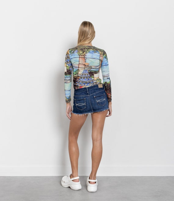 Denim mini skirt size 10 hotsell