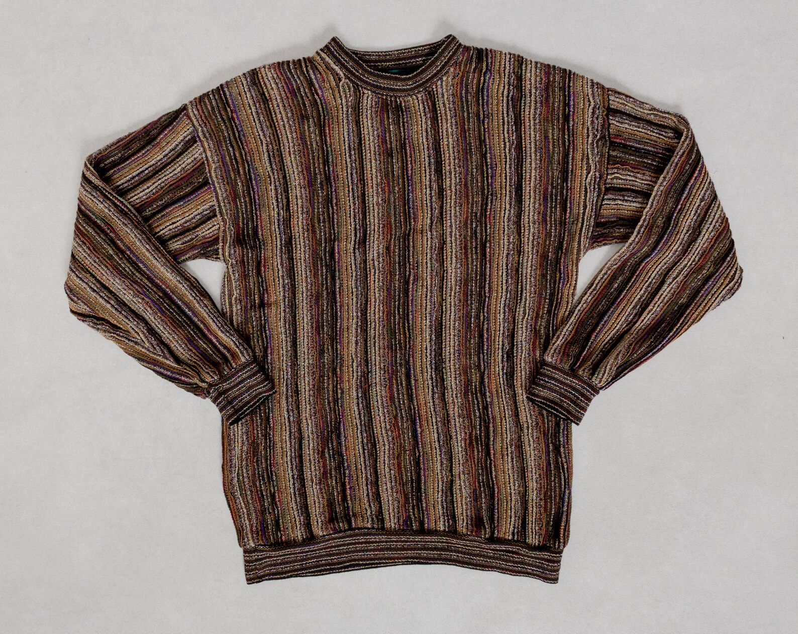 STRIPED DAD SWEATER Vintage Pullover Jumper Cotton Long Sleeve Etsy