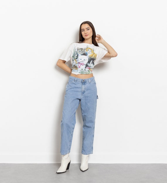 CARPENTER JEANS WIDE Leg Painter Pants Women Lee Riveted