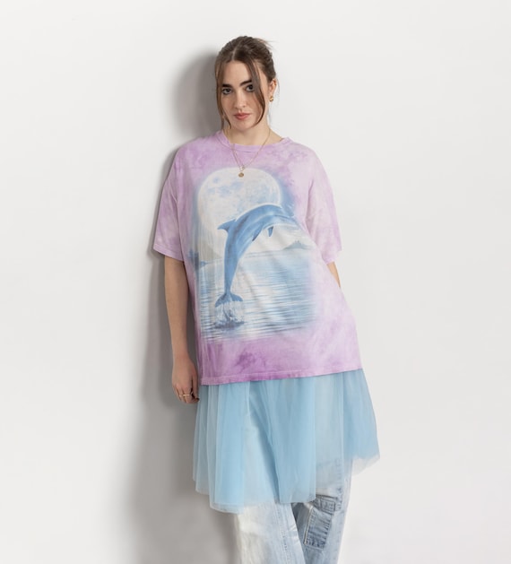 Vintage The Mountain Dolphin Tie Dye T-Shirt (XXL)