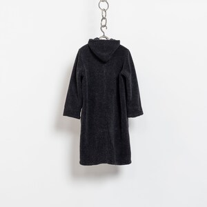 TEDDY COAT FLEECE Hooded Oversize Salt Pepper Dark Grey Fall Winter Jackets / Xl Extra Large L image 10