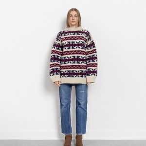 OVERSIZED HANDMADE FISHERMAN'S Sweater Extra Large Oversize Chunky Knit Jumper image 4