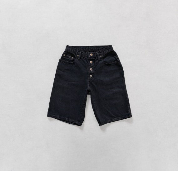 Black denim hotsell shorts size 4