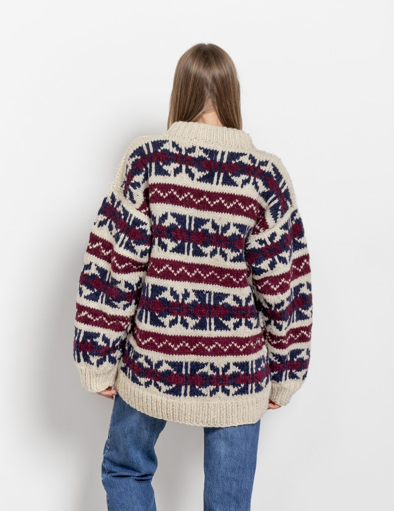 OVERSIZED HANDMADE FISHERMAN'S Sweater Extra Large Oversize Chunky Knit Jumper image 6