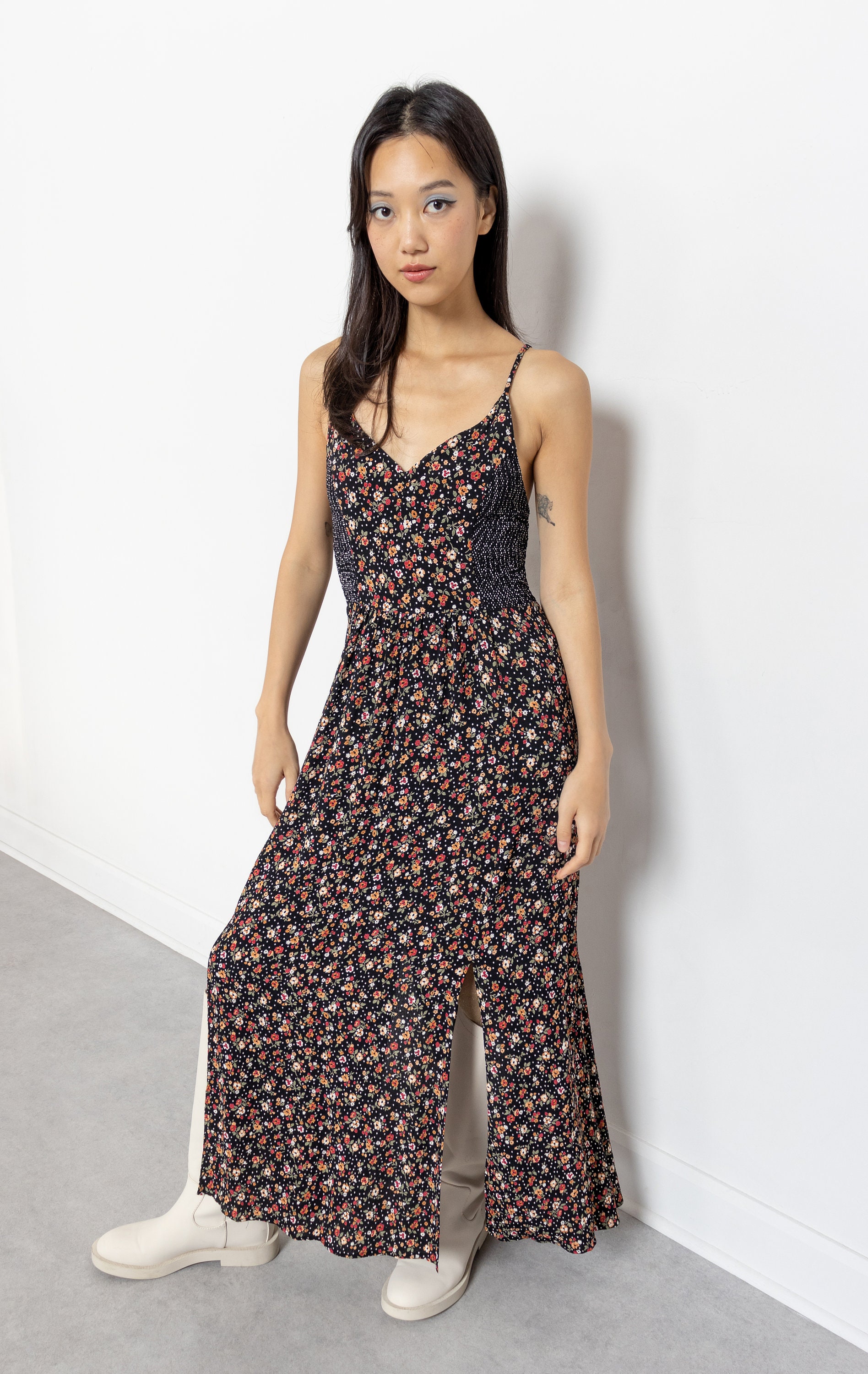 はち♡Treat Ürself Floral Vintage Dress FLORAL MAXI DRESS Ditzy Vintage Spring Fall Boho Hippie