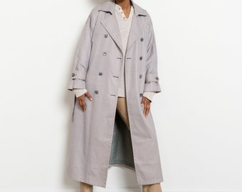 Buy London Fog BELTED PLAID TRENCH Vintage Gingham Check Taupe