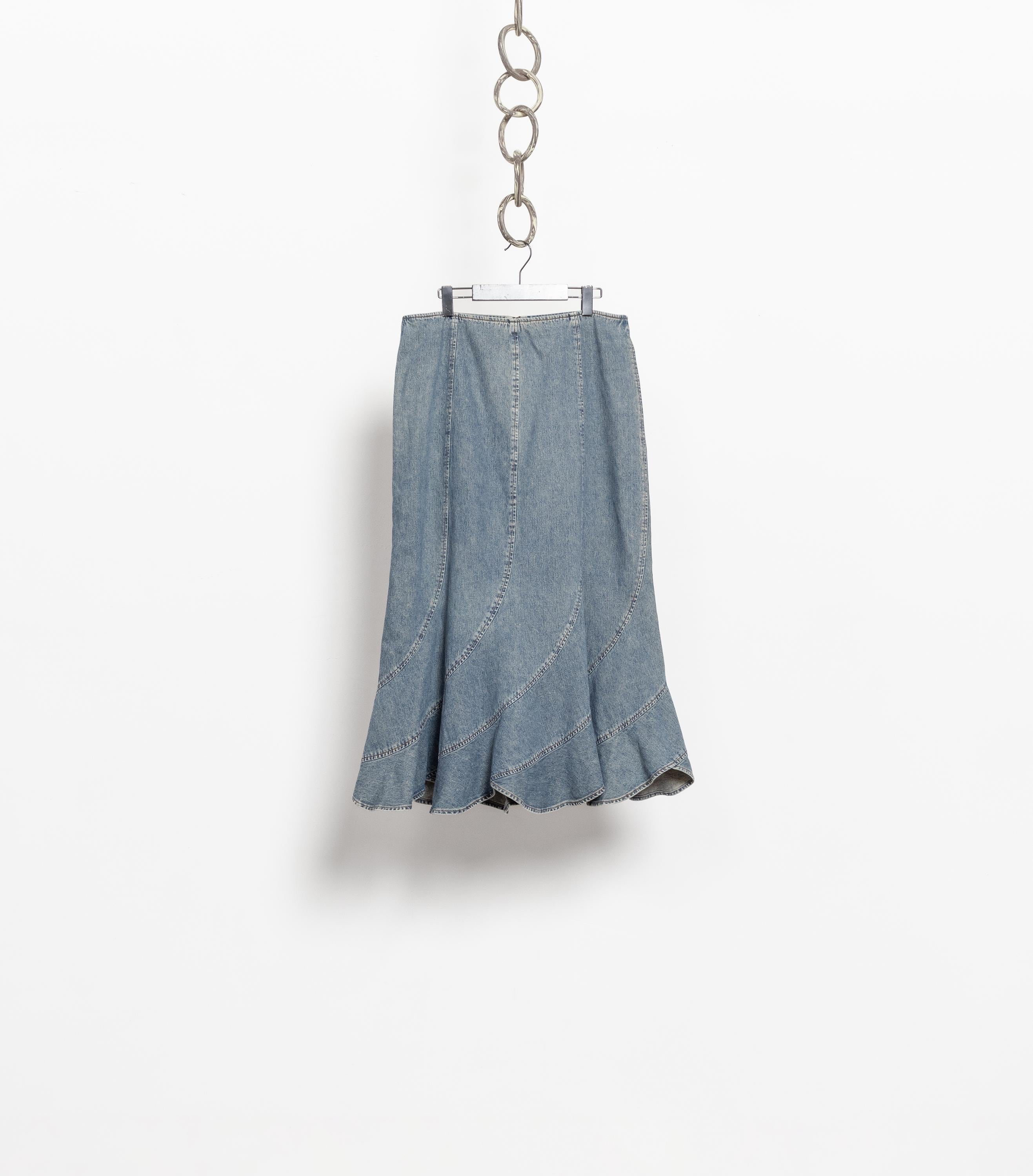 Jupe Short White Stag – Jean Bleu – 10 Poches – Taille 10 – Vintage