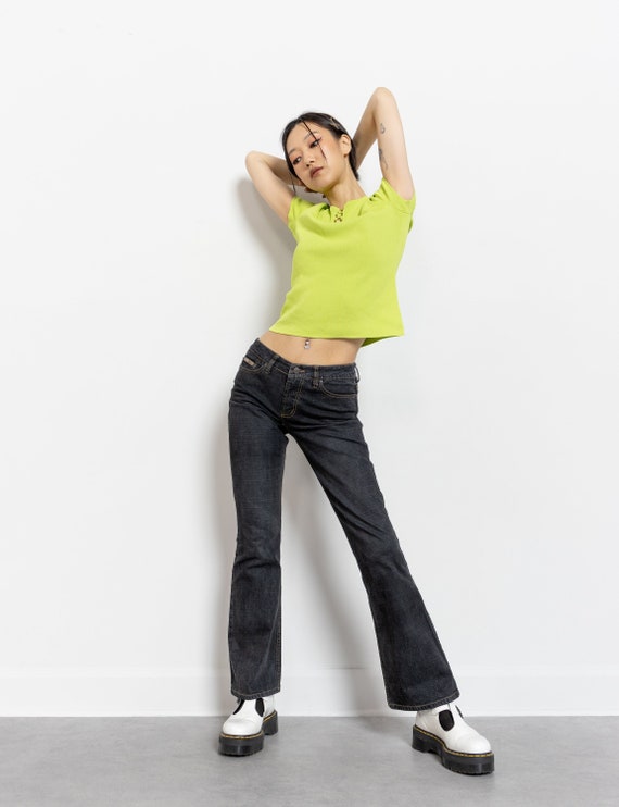 LOW RISE Y2K Jeans vintage women 2000's Denim low… - image 1