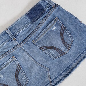 Minigonna In Denim Donna Vita Bassa Taglio A-Line - Gonna Corta Estiva Retrò, Slim Fit, Per Ufficio E Tempo Libero