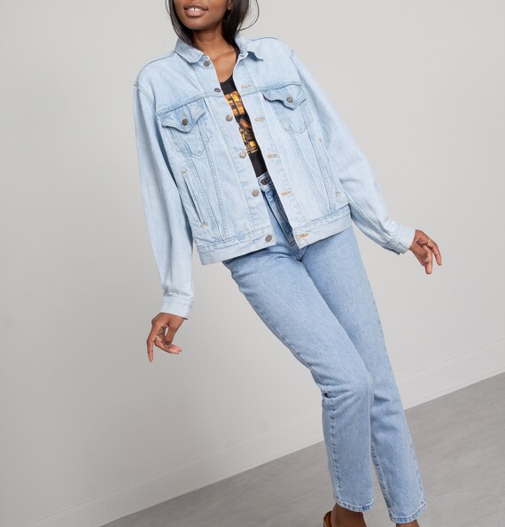 LEVI'S DENIM JACKET Vintage Jean Light Blue 90's B