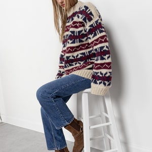 OVERSIZED HANDMADE FISHERMAN'S Sweater Extra Large Oversize Chunky Knit Jumper image 10