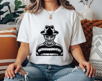 Camiseta de Halloween de Freddy Krueger: Camiseta gráfica de película de terror