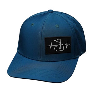 Golf Hat - Baseball Hat Fit - Dark Teal - Laser Mesh (No Photo)