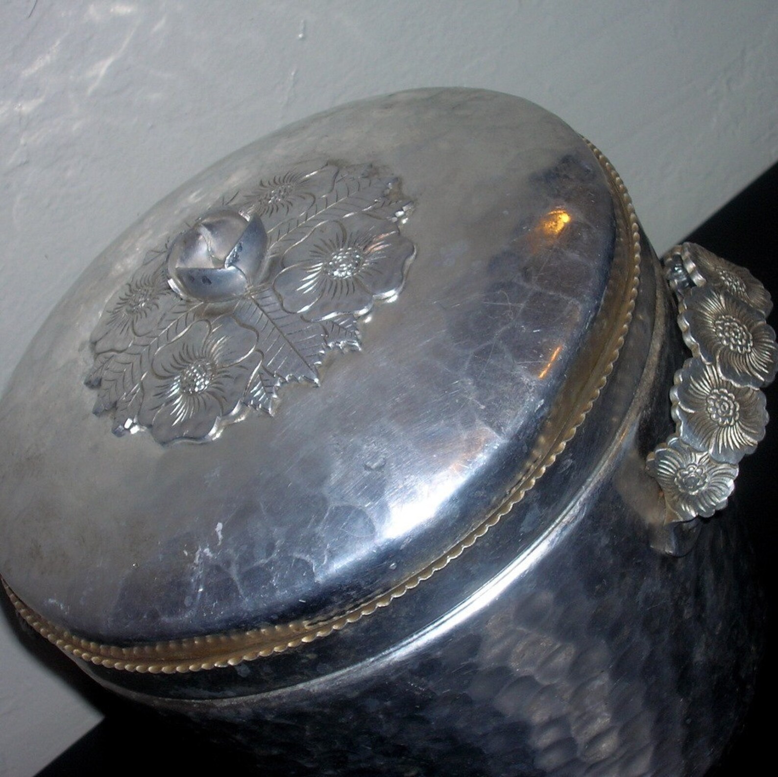 Fancy Aluminum Ice Bucket made by Continental Silver Co. Inc Etsy