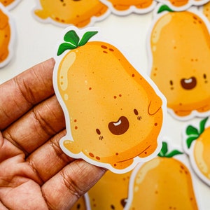 Adorable Smiling Potato Spud Sticker |  Cute Kawaii Potato | Fun Vegetable | Couch Potato Gift | Die-Cut Waterproof Vinyl Sticker