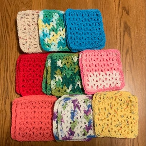 Small Cotton Dishcloths set of 2