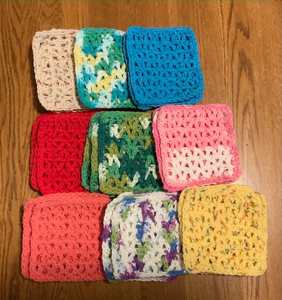 Small Cotton Dishcloths Set of 2 