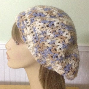 Slouchy Beret Dread Tam/Crochet Hat/Crochet Hat