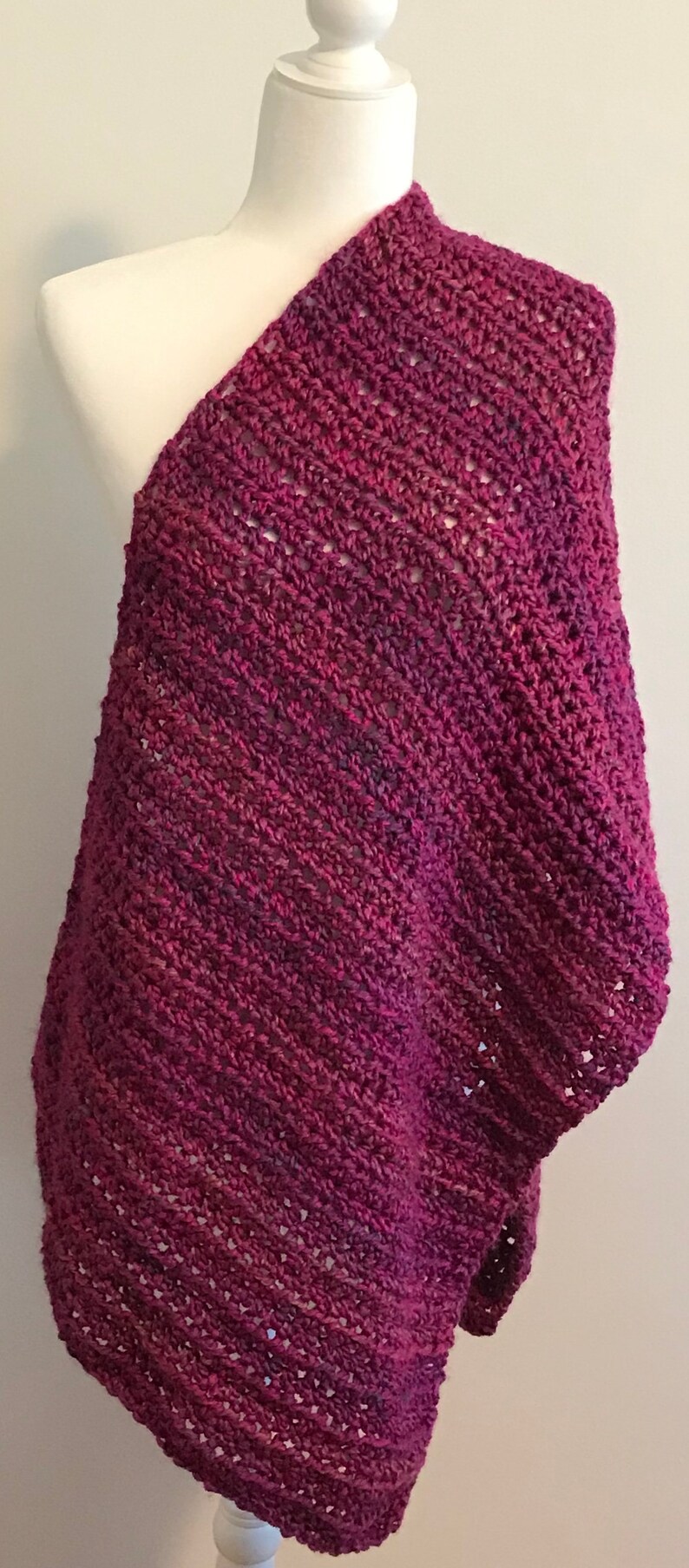 Homespun Prayer Shawl in the color Ambrosia image 5