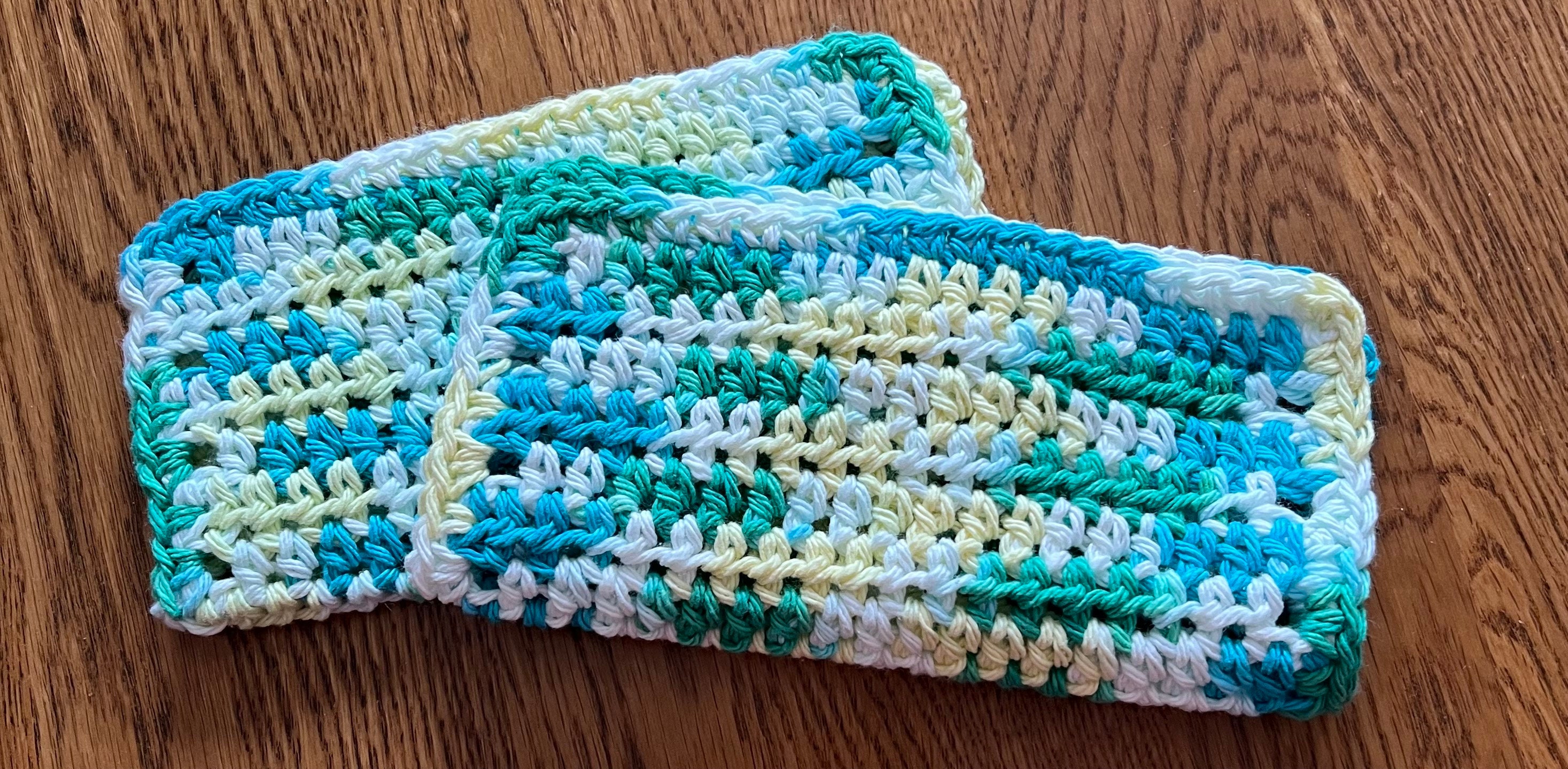 Crocheted Cotton Dish Cloths. Set of 2 - Etsy Canada