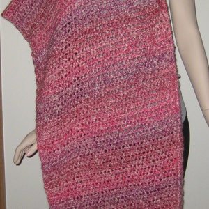 Homespun Prayer Shawl in the color Cherry Blossom image 1